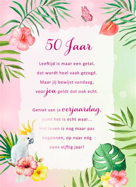 50 jaar tekst|50 Jaar verjaardag 